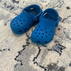 CROCS baby size 6 Blue slip on